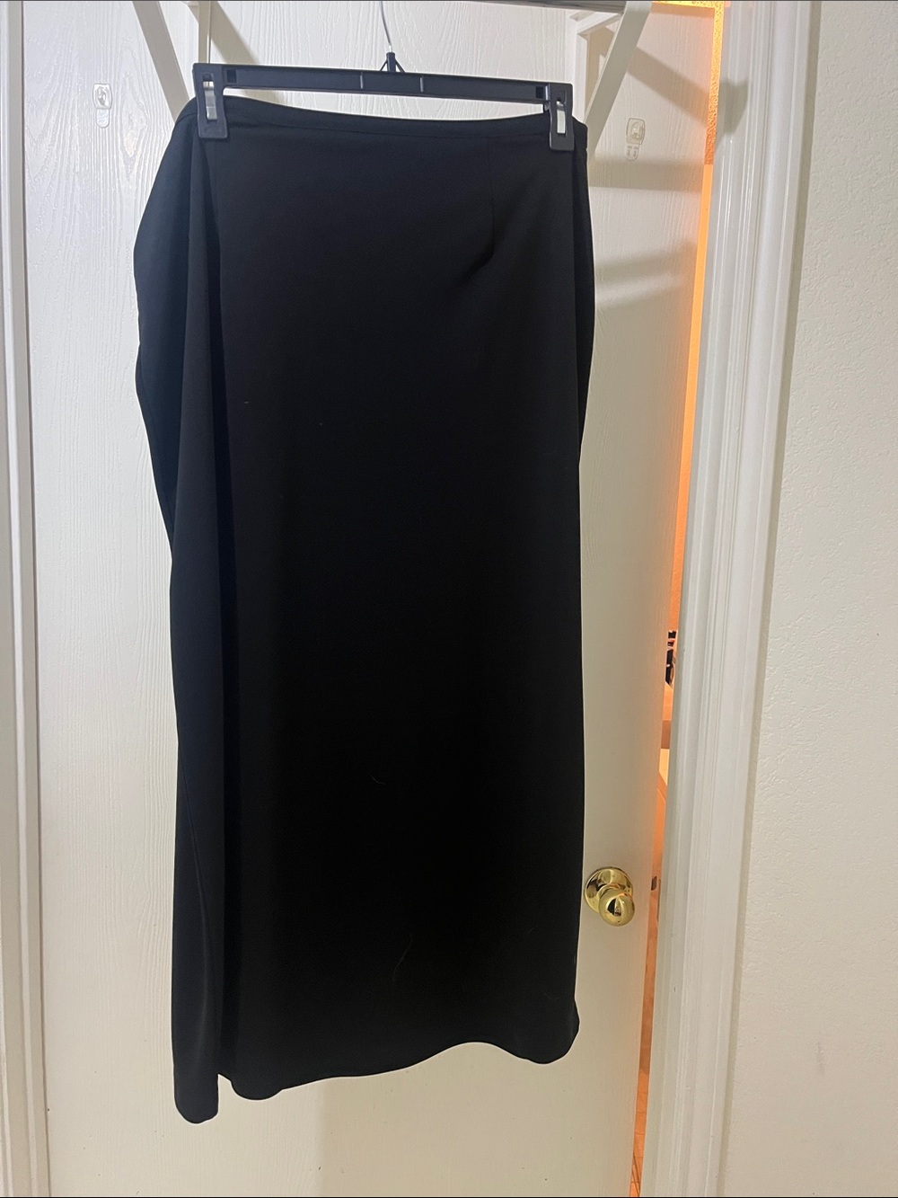 Cato Black Maxi Straight Skirt